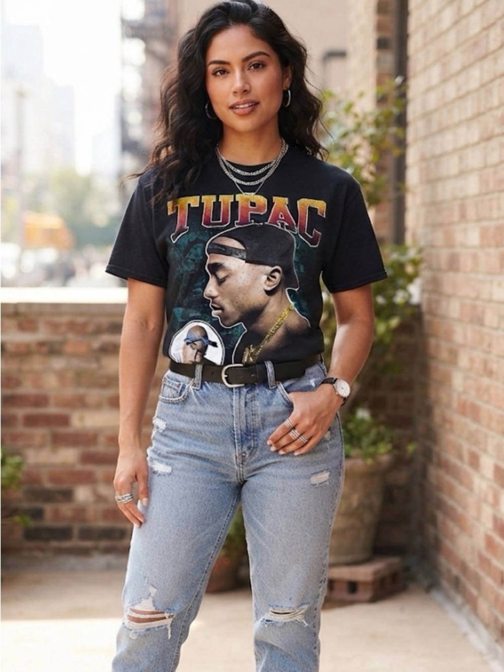 Tupac keep ya head up Women’s Tshirt